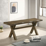 47-inch Wooden Dining Bench, Knotty Nutmeg B016P369238