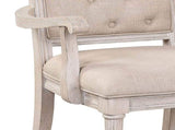 Wynsor Antique White Finish Arm Chair B2726P457134