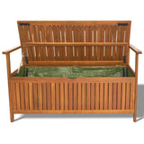 ZUN Wooden Outdoor Storage Bench Large Deck Box, Entryway Storage Bench with Inner Waterproof Dustproof 54513989