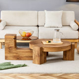 ZUN The detachable double-decker coffee table, the stylish is more precious, and the detachable W1151P184841