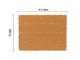 Plastic Interlocking Deck Tiles, 27 Pack, 11.4"x11.4" Waterproof Flooring Tiles for Indoor and 93494354