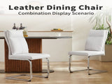 Dining chair set modern leather imitation soft cushion dining chair, with soft cushion 31912882