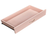 3-Drawer Chest with Faux Rose Gold Handles Drawer Dresser 25.98*12.99*22.05in Pink 22792346