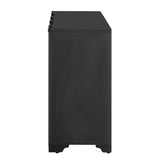 U_STYLE Sophisticated 4-Door Sideboard Adorned with Intricate Linear Accents and Luxurious N711P247438B