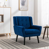 Modern Soft Velvet Material Ergonomics Accent Chair Living Room Chair Bedroom Chair Home Chair With W676P313964
