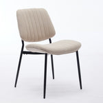 ZUN A&A Furniture, Dining Chairs Set of 2 Modern Retro Linen Chair with Bentwood Back Upholstered Seat W1143P194145