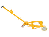 55 Gallon Drum Dolly, 1200lbs capacity, with 2 fixed PU Wheels and 1 swivel wheel - Low Profile W2019P296677