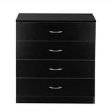ZUN [FCH] Modern Simple 4-Drawer Dresser Black 20865416