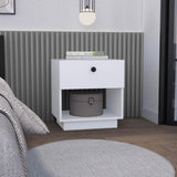 Nightstand Viliigili, One Drawer, White Finish B092123120