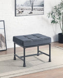 Brantley Gray Velvet & Sandy Gray Finish Ottoman B2726P287570