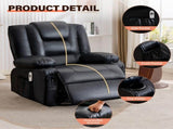 Rocker Recliner Chair with Massage and Heat for Adults,, 360&degSwivel oversize recliner chair with W1521P502262