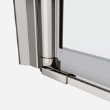 1 3/8" adjustment,universal pivot shower door, with 1/4" tempered glass finish 3072 W2122131060