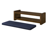 40" Accent Bench with Lower Shelf Shoe Rack, Padded Seating Bench for Living Room, Modern Compact W2186P292097