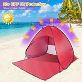 Pop Up Beach Tent Sun Shade Shelter Anti-UV Automatic Waterproof Tent Canopy for 2/3 Man w/ Net 00636327