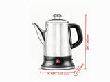 12-Cup Electric Percolator Coffee Pot, Coffee Maker with Keep Warm Function & Heat-Resistant Handle, 18641107