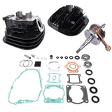 ZUN For Yamaha Blaster 200 66mm Piston Cylinder Crank Motor Rebuild Gasket Seal Kit 17499573