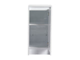 12" freestanding Bathroom Storage Cabinet, Soft Close Doors, Glossy White, W999P312104