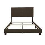 Charcoal Twin Bed with Nailhead Trim B062P153546