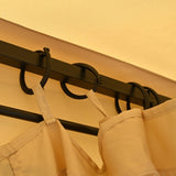 TREXM 10x12 Outdoor Gazebo Tent with Double Roofs, Patio Gazebo with Mosquito Netting and Privacy N715P261157A