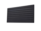 Modular PVC Slat Wall Paneling, 2x4 ft Black Garage Slatwall with Coupling Structure & DIY Cutting, 43097179