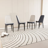 A set of 4 dining chair, modern style chair made of high-quality PU Leather fabric with thick soft 89912963