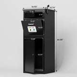 Package Delivery Box for Outside Lock15.74"L*16.92"W*44.5"H, Heavy-Duty Steel Package Drop Box W396P278342