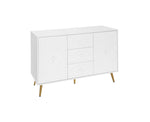 ZUN 2 Door 3 Drawer Storage Buffet ,Sideboard with Adjustable Shelf,47.24" Kitchen W688P194050