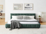 Queen Size Upholstered Bed ,comfortable upholstered bed frame, Chenille fabric, with headboard and W487P235285