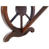 Outdoor Rustic Wooden Bench with Wagon Wheel Legs, 2 People Outdoor Bench Garden Bench Front Porch W465P222623