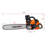 Chainsaw gas 20inch ,52cc Gasoline Chain Saw for Trees ,Wood Cutting 2-cycle EPA Compliant W46542534