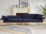 Modern Teddy Upholstered Accent Loveseat Sofa With Side Pocket,Folding Sleeper Sofa Bed With W1117P303450