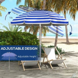 ZUN Outdoor beach umbrella （Prohibited by WalMart） 42059248