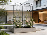 2 Pack Metal Garden Trellis 86.7" x 19.7" Rustproof Trellis for Climbing Plants Outdoor Flower 49809583
