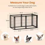 ZUN Dog Crate 47.2" Dog Kennel for Small Medium Dogs, Puppy Dog Playpen with Top, Pet Cage, Indoor, W1162P245311