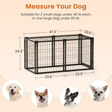 Dog Crate 47.2" Dog Kennel for Small Medium Dogs, Puppy Dog Playpen with Top, Pet Cage, Indoor, W1162P245311