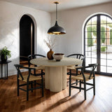 Mid-Century Modern Set of 2pc Side Chairs Rubberwood Black Curved Backrest Dining Room Furniture B2741P312732