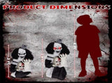 1.8ft Halloween Decoration Scary Clown, Sound-Actived Party Decor with Creepy Sound , Scary Haunted 23740045
