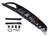 Mc Style FE180 Gloss Black Rear Diffuser W/led Brake Light fit for 22-24 Honda Civic 12153333