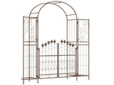 Steel Garden Arch with Gate 11057646