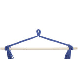Distinctive Cotton Canvas Hanging Rope Chair with Pillows Blue 90443373