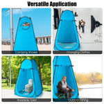 ZUN Portable Changing Shower Tent Room Outdoor Instant Pop Up Privacy Camping Toilet 70263074