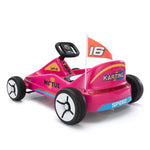 ZUN 12V Kids Ride On Go Kart, Electric 4-Wheeler Car with Remote Control, Cushioned Seat, LED Lights, W2181P201029