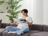 Chenille curved sectional sofa with 2 pillows,Curved Symmetrical Modular Semi Circular Sofa W834P514621