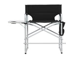 Silver White Iron Pipe Black Cloth Surface Plastic Sprayed Iron Round Pipe Director's Chair 70387054