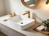 16x12 Inch Rectangle Countertop Vessel Sink, Bathroom Basin for Home, Hotel, Toilet & RV 33203347