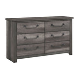 Gray Finish 6-Drawers Storage Dresser 1pc Wooden Furniture Traditional Design B011P227527