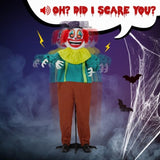 6ft Yellow Eyed Clown Outdoor Halloween Decorations 21191499