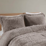 Twin/Twin XL Shaggy Long Fur Comforter Mini Set B03595899