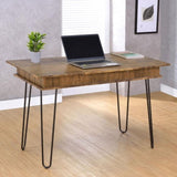 Rustic Amber Writing Desk with 4 Hidden Storages B062P153670