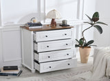 Modern Chest of Drawers, 4 Drawer Dresser, Tall Wood Storage Cabinet for Living Room, Entryway, W1157P307939